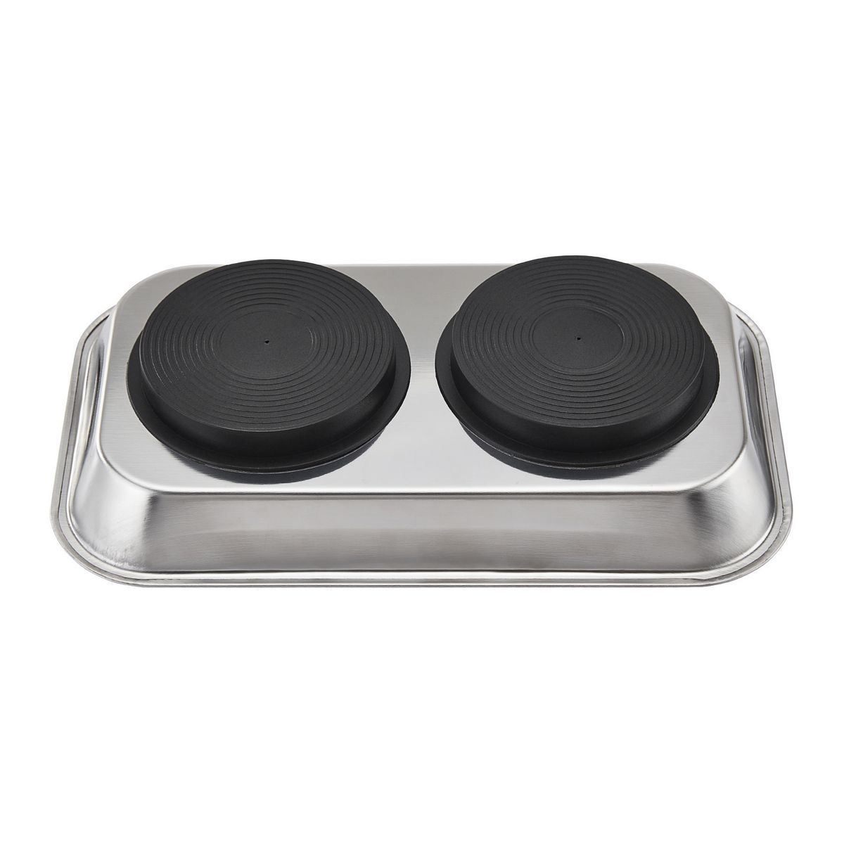9-1/2 in. x 5-1/2 in. Magnetic Stainless Steel Parts Tray X874
