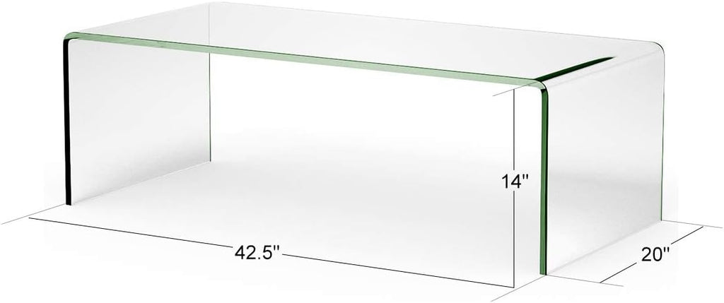 Glass Coffee Table with Tempered Glass K891802