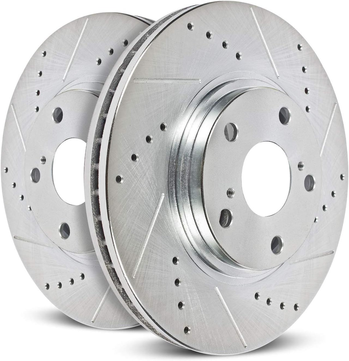 Rear Drilled & Slotted Rotor Pair M605264