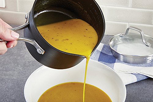 Classic Nonstick Sauce Pan with Cover, 3.5 quart, Grey S9713
