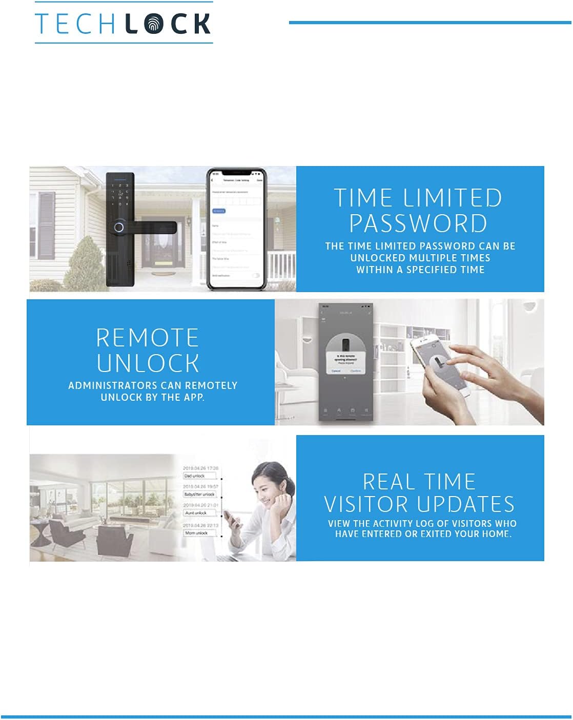 Fingerprint Bluetooth Smart Door Lock with Keyless Entry S27407