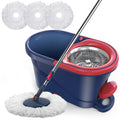 Green Spin Mop and Bucket with Wringer Set E911
