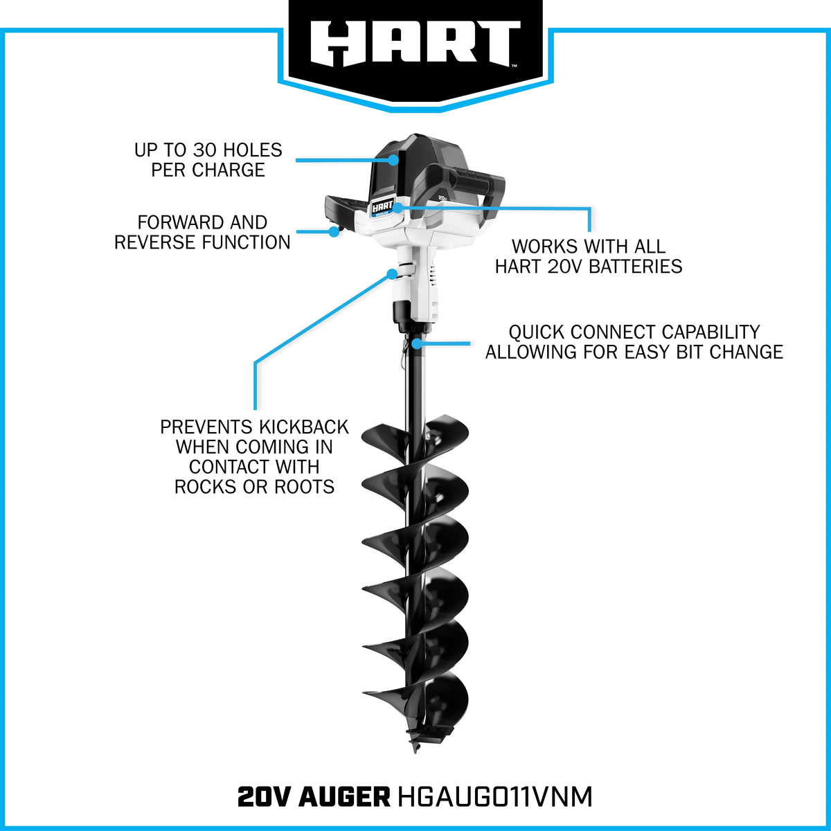 20-Volt Brushless 6-Inch Earth Auger S547