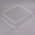 Clear Plastic Square Dome Lid - 40/Case B35202