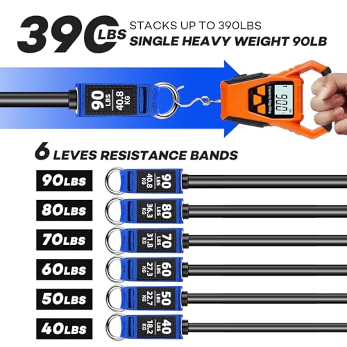 Heavy Duty Resistance Bands with Handles D5386