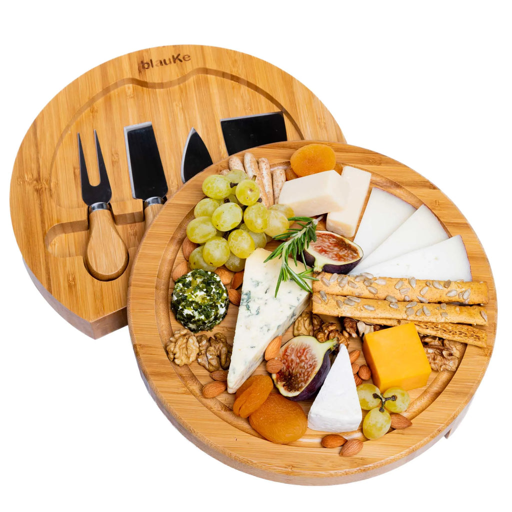 Bamboo Cheese Board and Knife Set I252