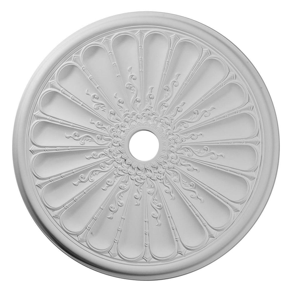 31 1/2x22OD x 3 5/8x22ID x 1 1/2x22P Hand-Painted Ceiling Medallion I260