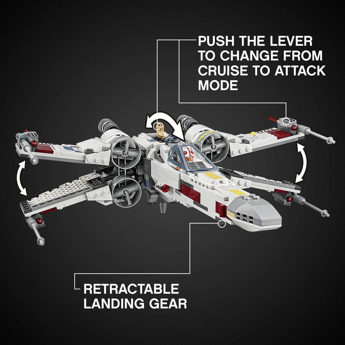 731 Pieces LEGO Star Wars X-Wing Starfighter Building Kit J73632