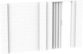 White Modular Wall Kit with Accordion Door B745