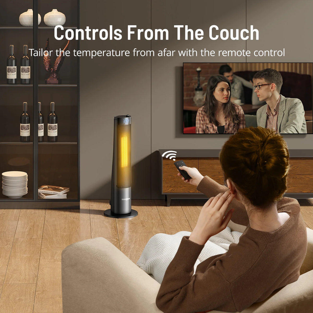 2-in-1 Tower Space Heater Humidifier with Thermostat N66224
