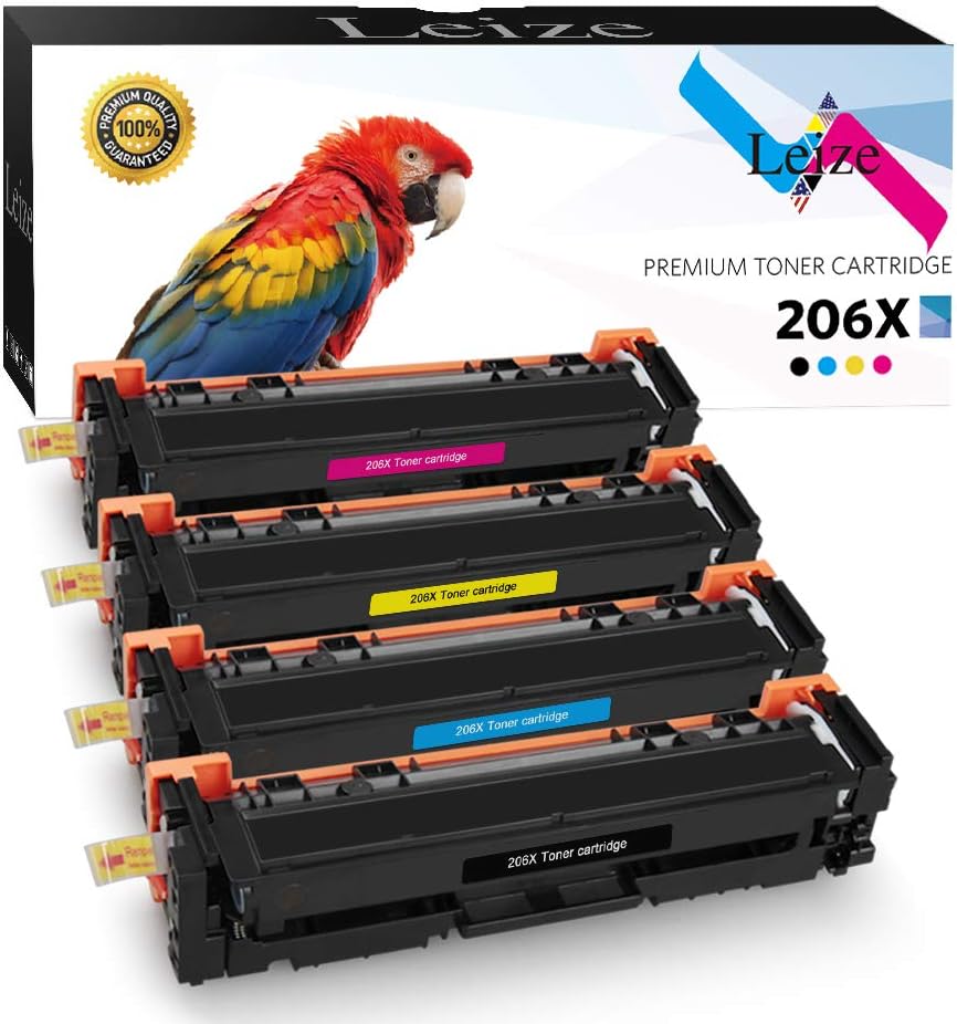 4-Pack Toner Cartridge for HP Color Pro M255 M283 M282 Printer KCMY H72653