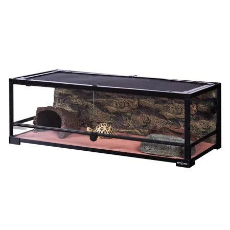 36 inch x 18 inch x 12.6 inch 35 Gallon Glass Terrarium with Double Hinge Door Q66228
