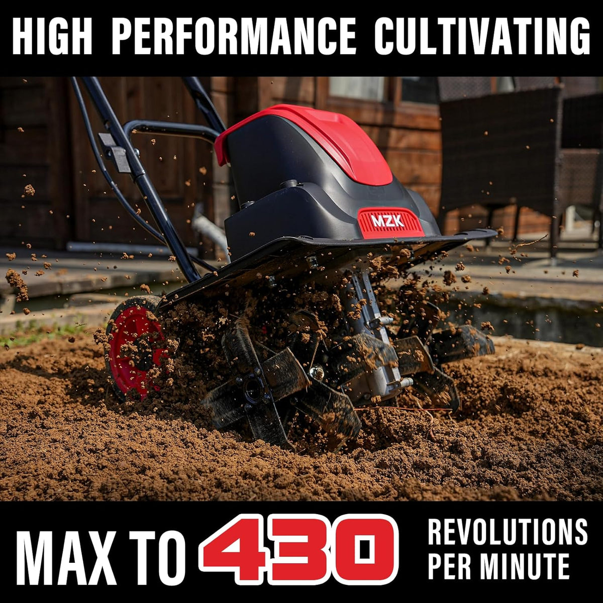 16-Inch 13-Amp Corded Electric Tiller/Cultivator with Adjustable Wheels V38650