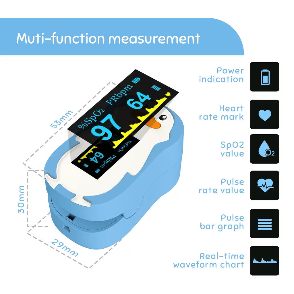 Blue Fingertip Pulse Oximeter T82593