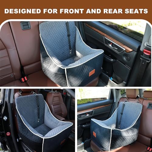 Black Memory Foam Dog Car Seat P314132