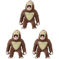 3 PCS Stretchy Toy Animal Gorilla Stress Elastic U6841