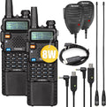 8W Dual Band Two Way Radio 2Pack with 3800mAh Battery X955