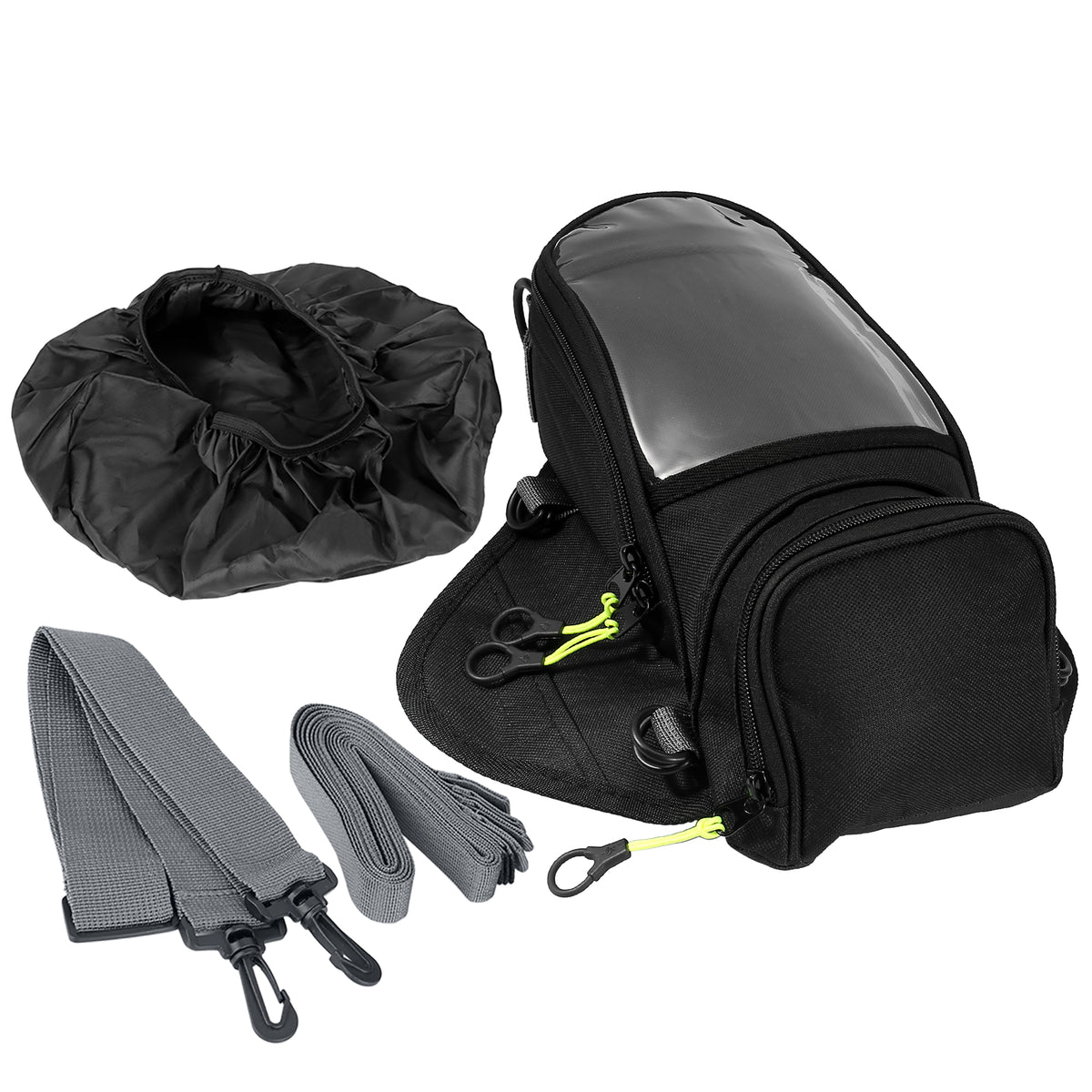 Black Waterproof Magnetic Motorcycle Tank Bag U87235