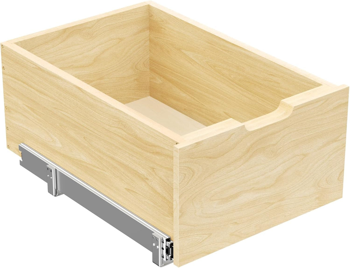 13.5''W x 21''D x 8''H Pull Out Cabinet Organizer, Birch Wood S92421