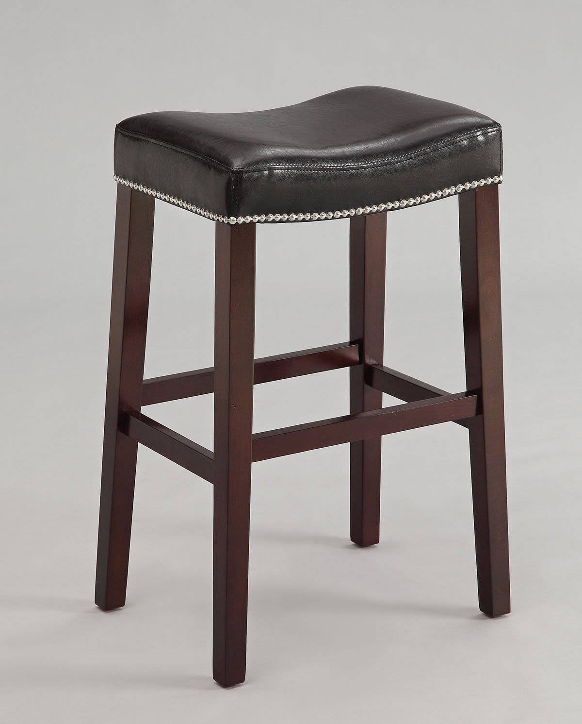 Black Bar Stool Set of 2 S9528