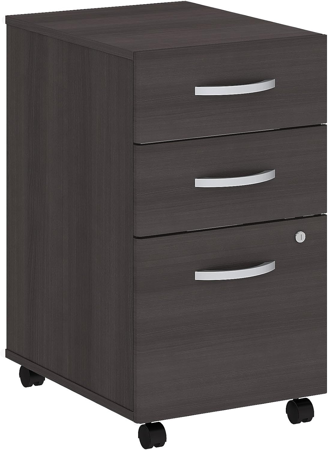 3 Drawer Mobile File Cabinet, Storm Gray T6014