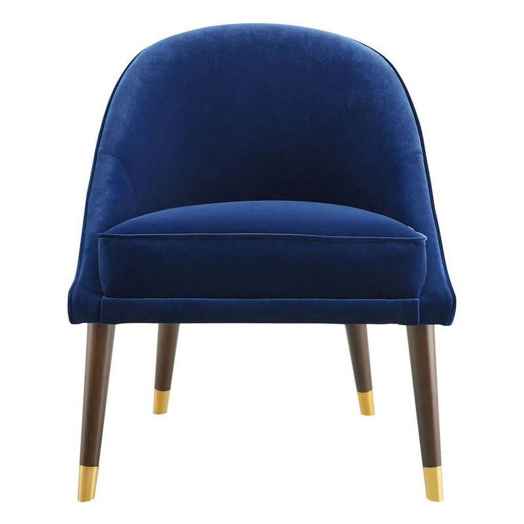 Navy Blue Velvet Accent Chair C7227