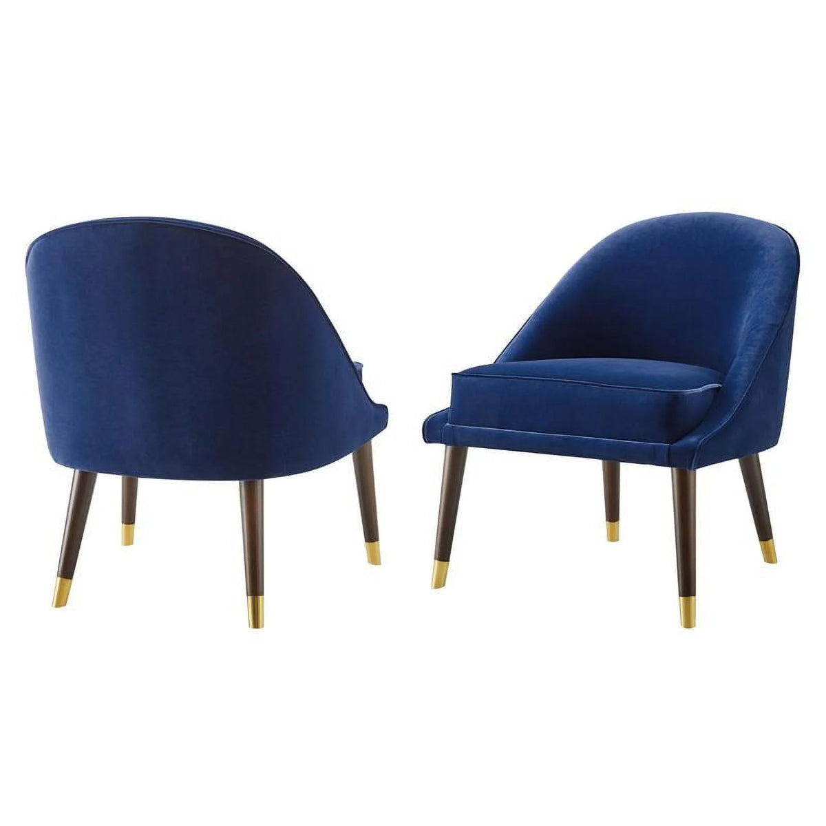 Navy Blue Velvet Accent Chair C7227