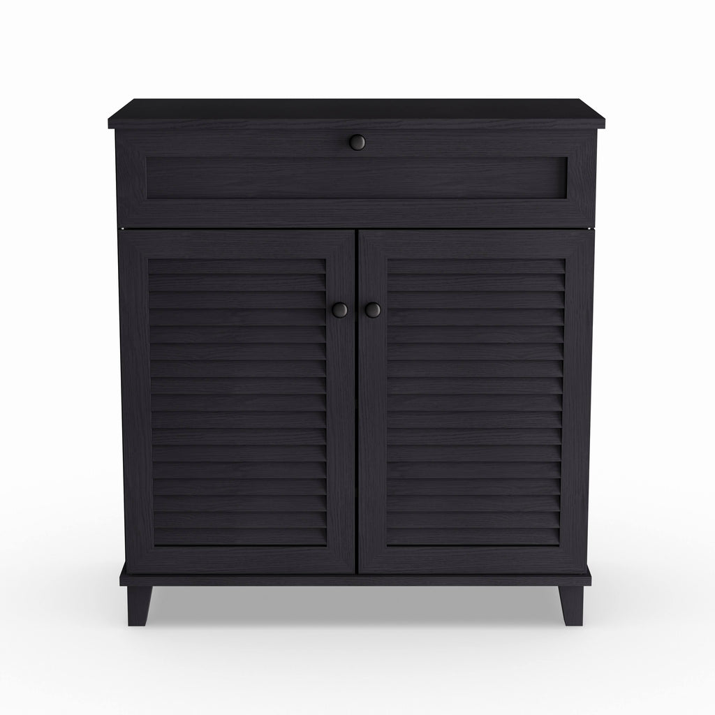 Espresso Wood Cabinet with Drawer F380502