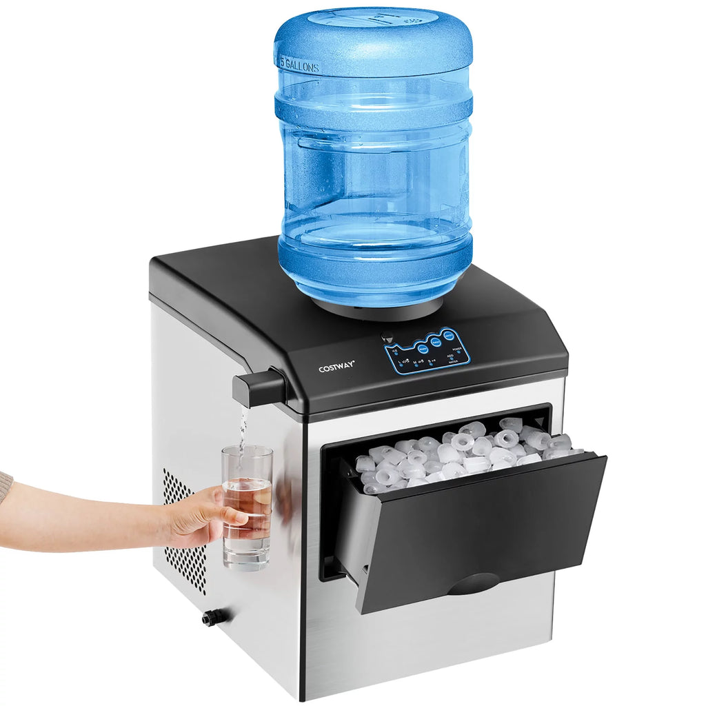 Stainless Steel Countertop Ice Maker Water Dispenser C921569
