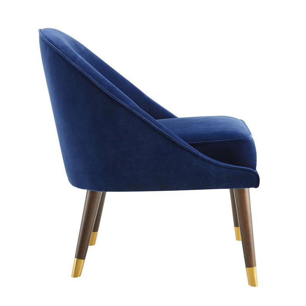 Navy Blue Velvet Accent Chair C7227