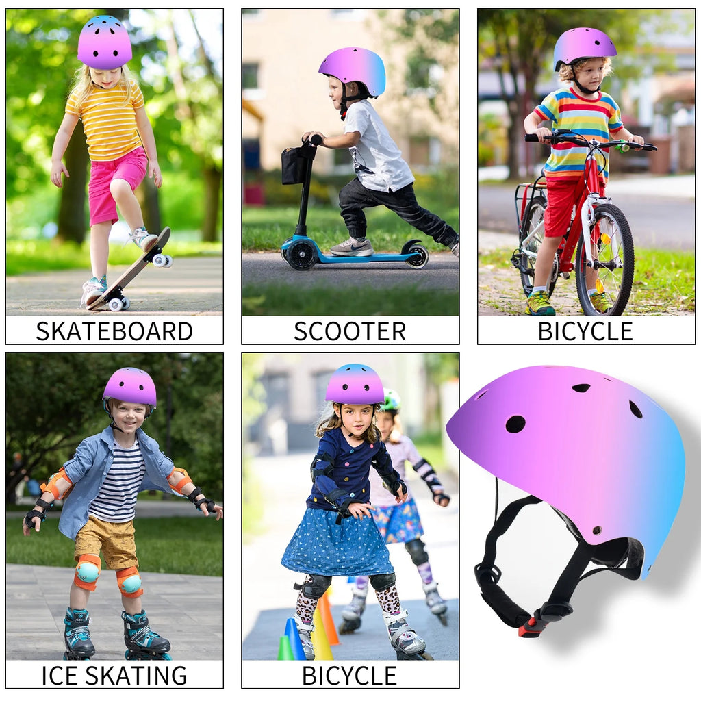 Green Kids Skateboard Helmet 48-54cm A108497