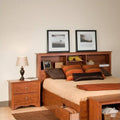 Cherry Double or Queen Bookcase Headboard 2 Piece Bedroom Set D711