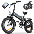 Foldable 20" x 4.0 Fat Tire Electric Bike with 500W Motor T9435