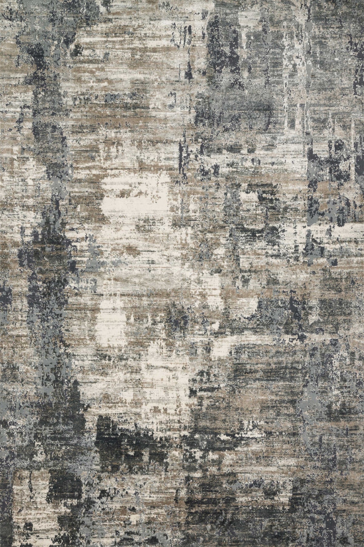 Ivory Charcoal Rug 7'10 x 10'10 L771