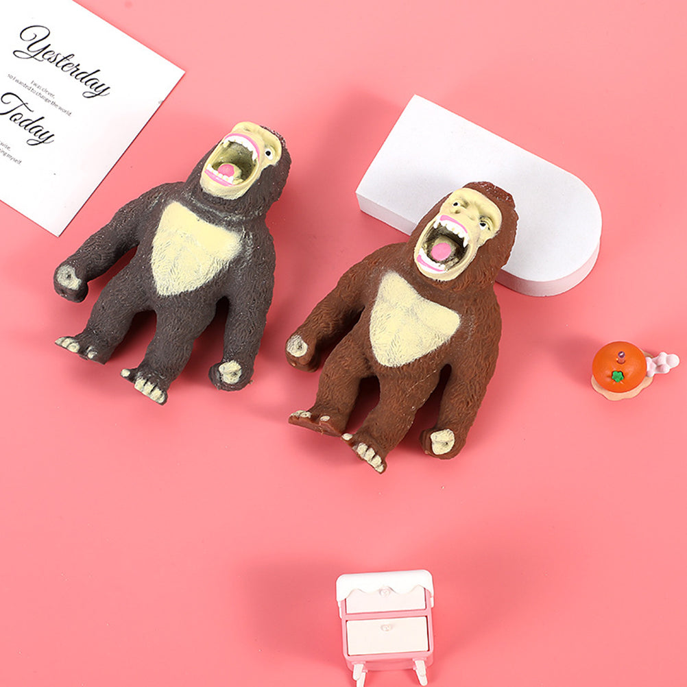 3 PCS Stretchy Toy Animal Gorilla Stress Elastic U6841