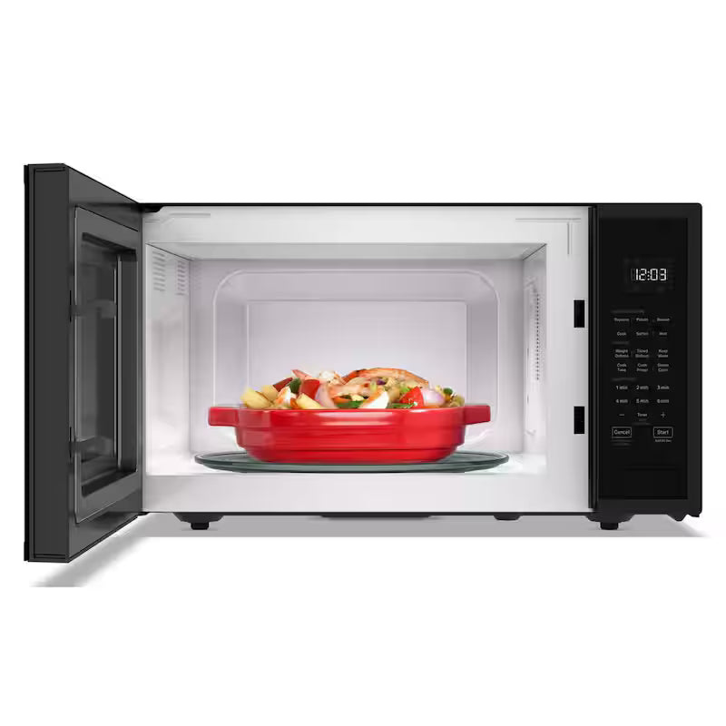 Black Stainless Countertop Microwave R855