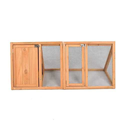 Wooden A-Frame Rabbit Hutch Chicken Coop X49671