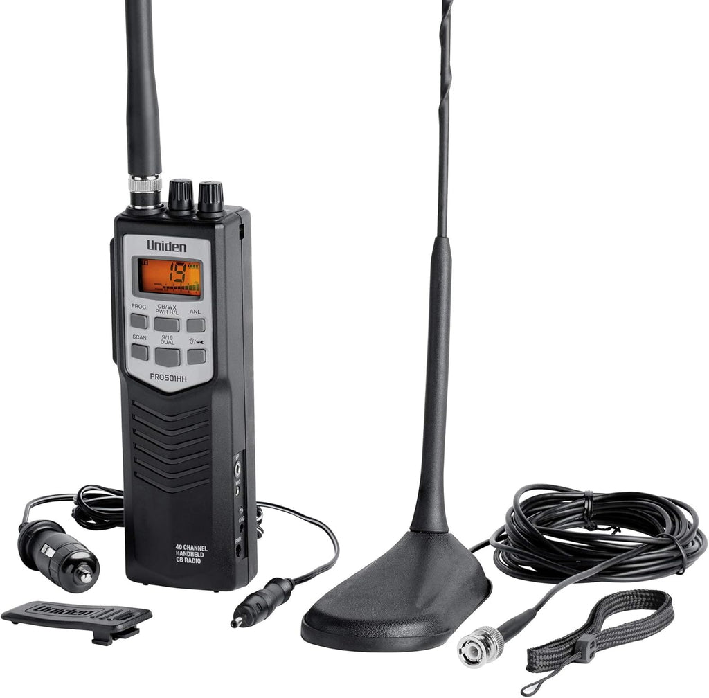 40 Channel Handheld CB Radio with Belt Clip And Strap L7597