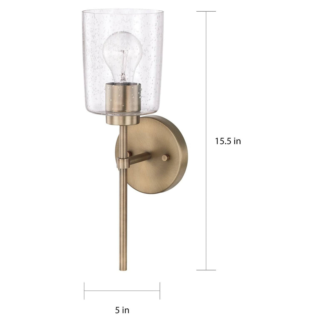 Matte Black 1 Light Sconce F77142