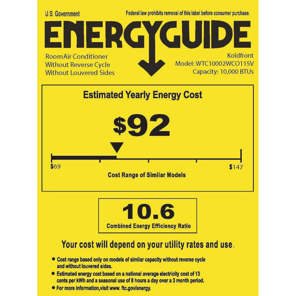 10,000 BTU 115 Volts Through-the-Wall Air Conditioner P81290