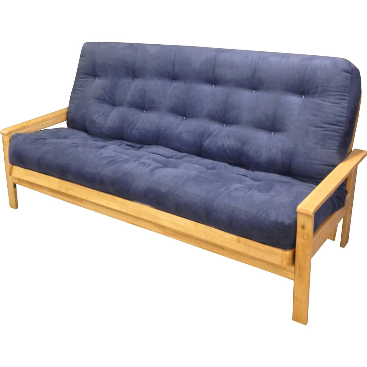 Blue Microfiber Twin XL Futon Mattress C5894