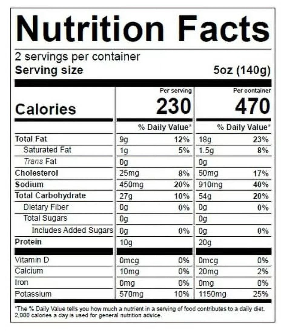 Fish and Chips Frozen Meals 9.5oz Pack of 10 H9945