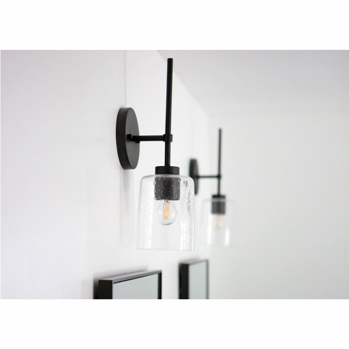 Matte Black 1 Light Sconce F77142