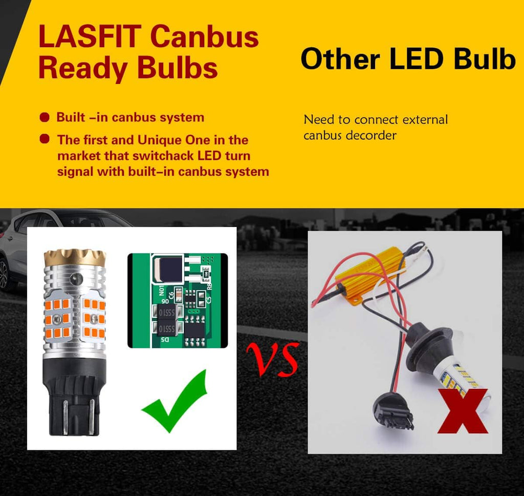 Amber LED Turn Signal Light Bulb (Pack of 2) T2849