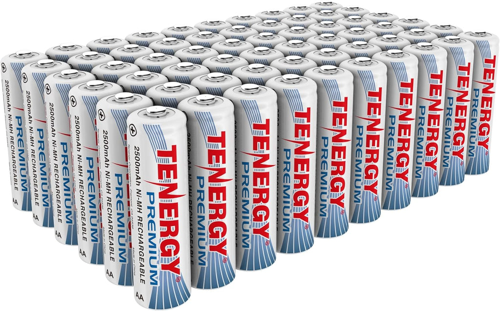 60 Pack 2500mAh NiMH Rechargeable AA Batteries U950