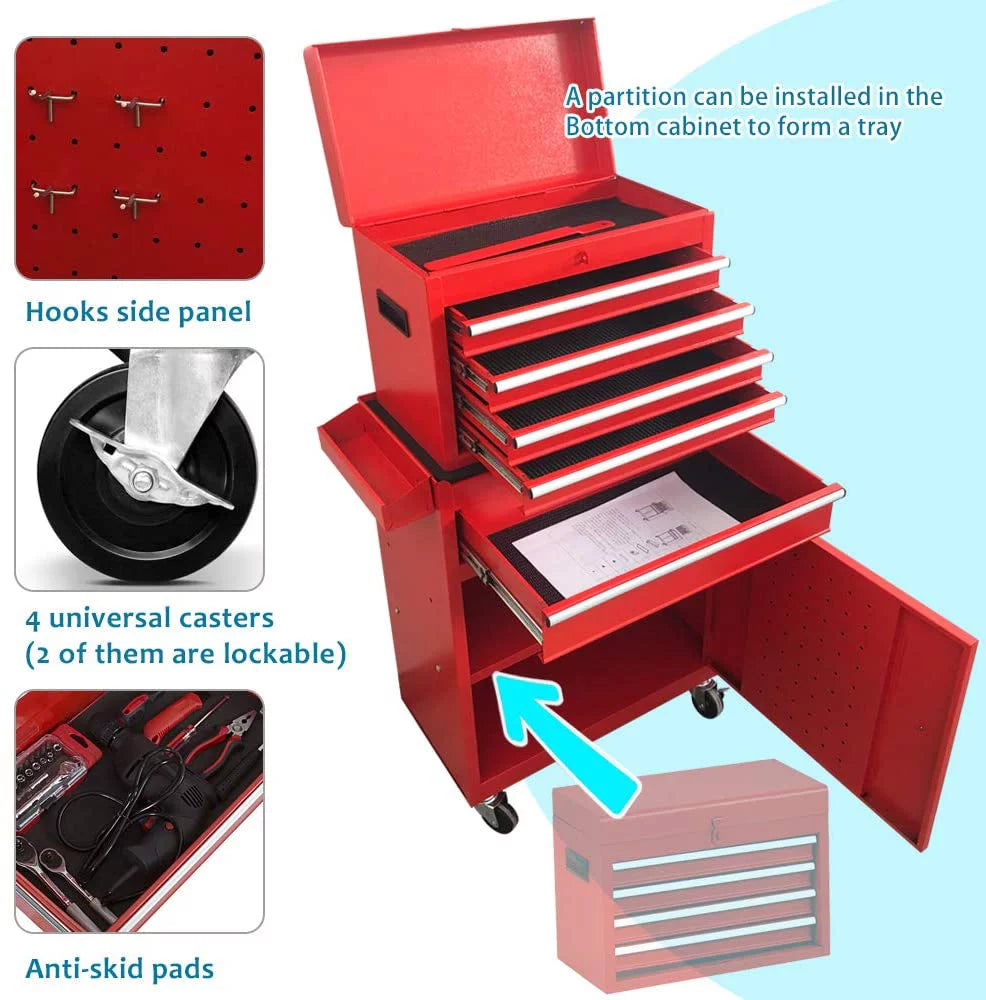 Black 5 Drawer Rolling Tool Chest G52665
