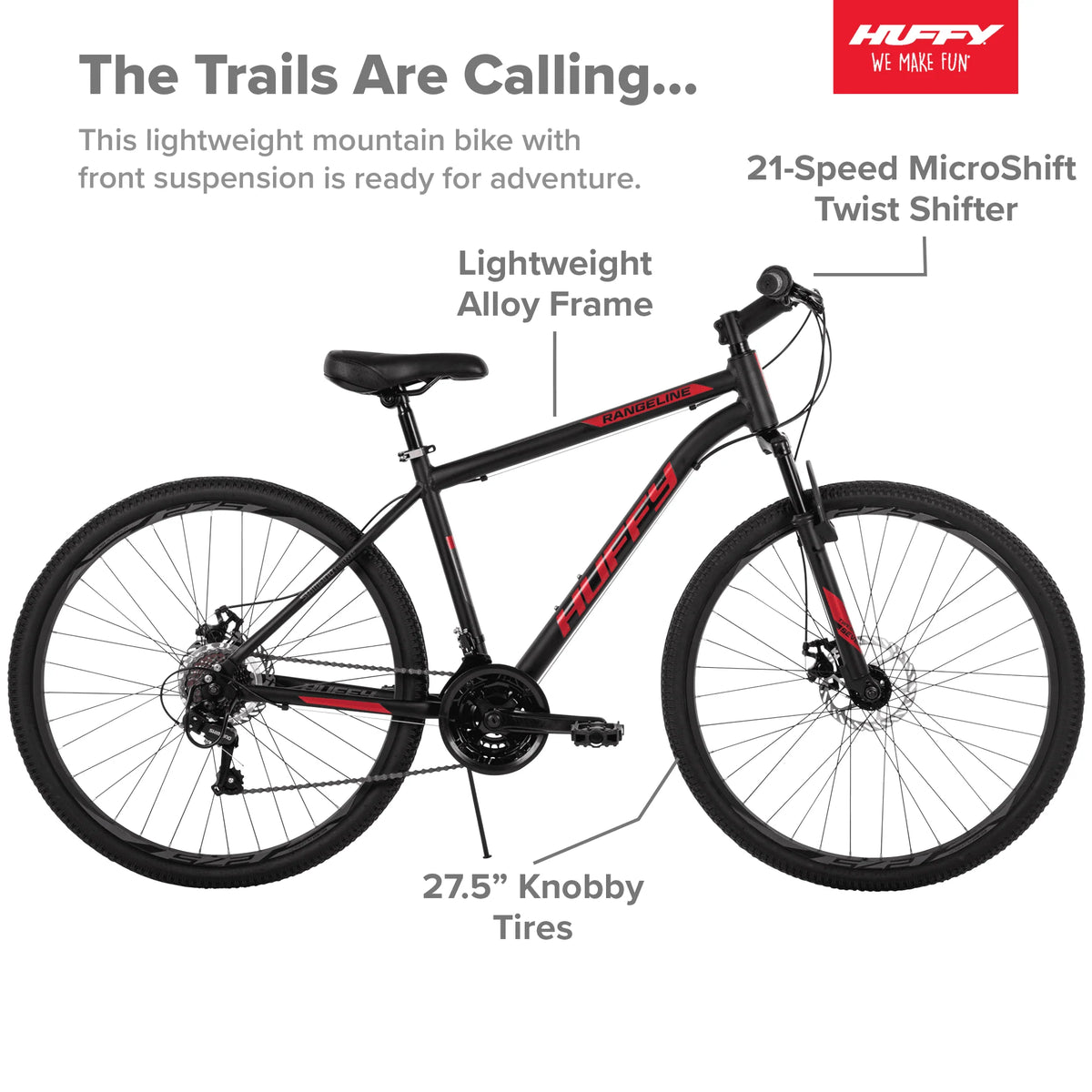 27.5 in. Black and Red Mountain Bikes M9531