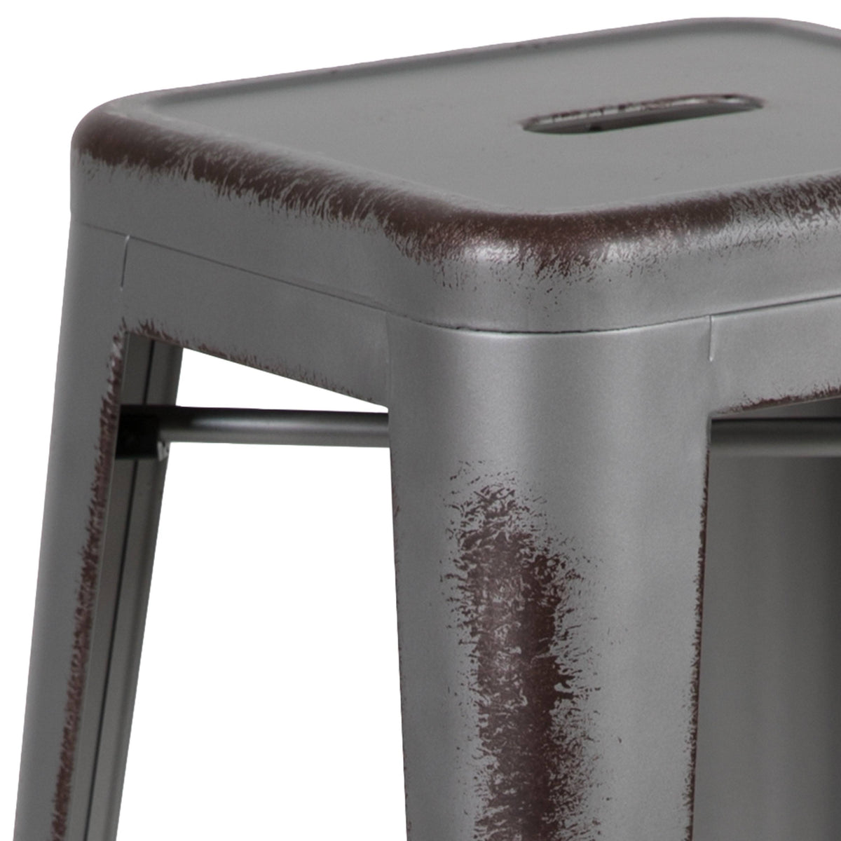 Orange Counter Height Stool Set of 4 K712467
