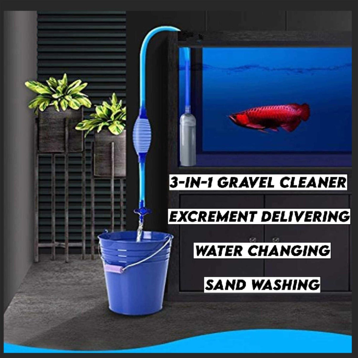 Aquarium Fish Tank Gravel Vacuum Cleaner K793