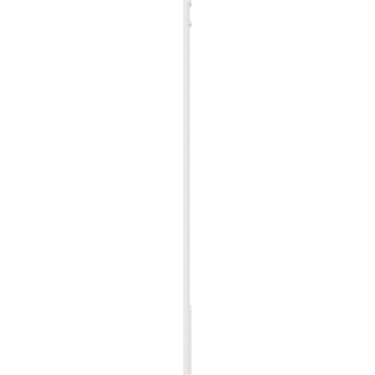 4x22W x 102x22H x 2x22P Two Equal Flat Panel PVC Pilaster with Standard Capital & Base (Pair) Q466